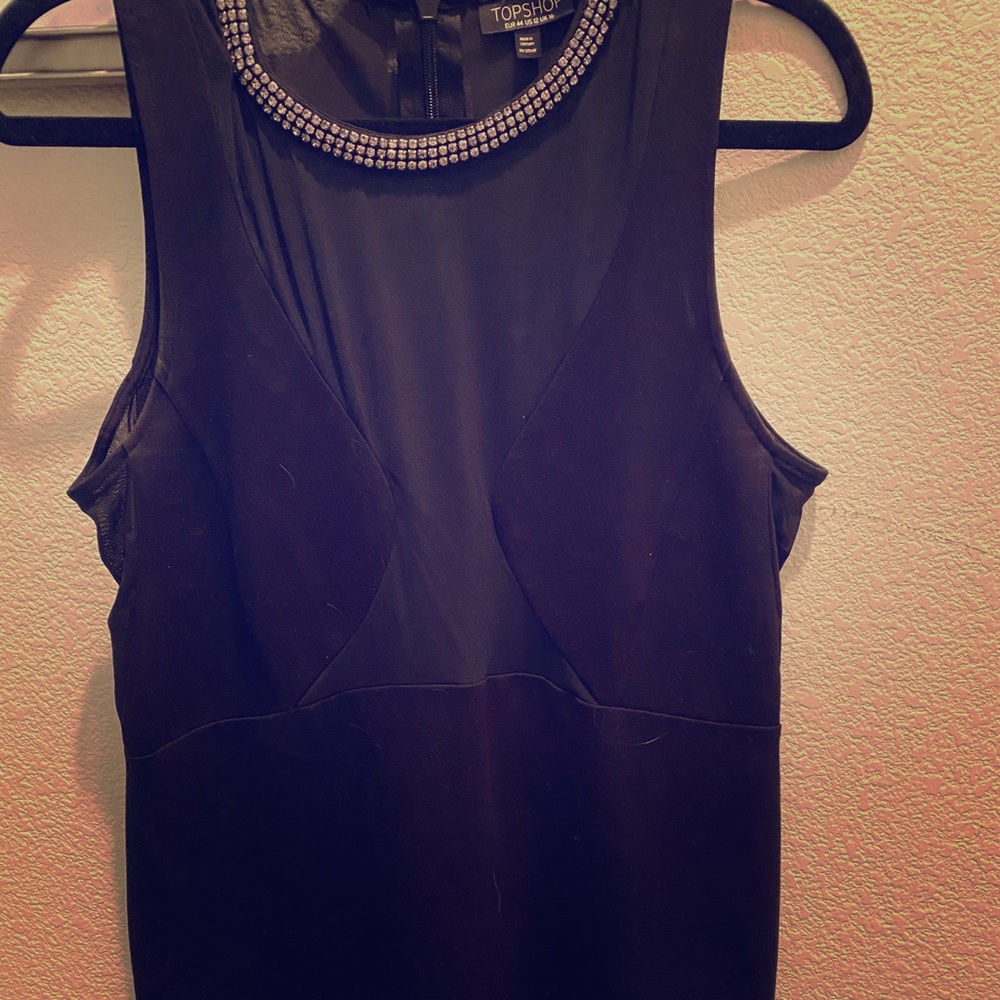 Top shop Little Black Sheer Dress